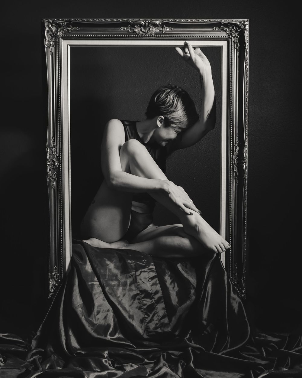Photo of woman in frame