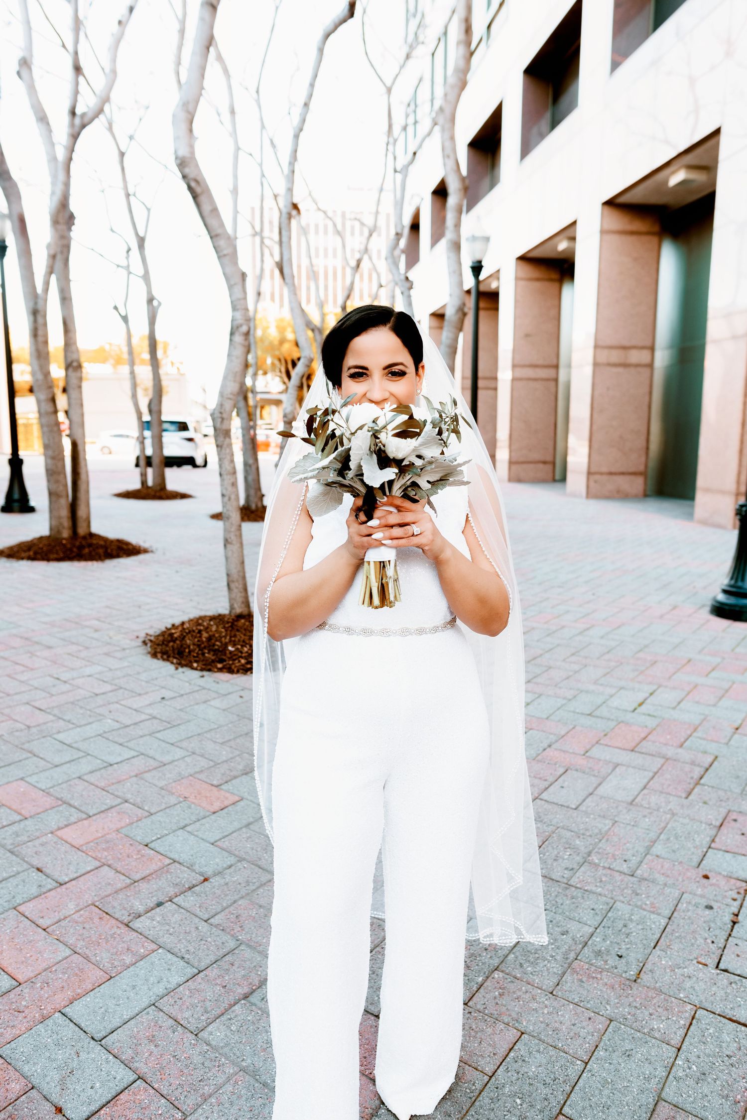 Beautiful bride on her wedding day