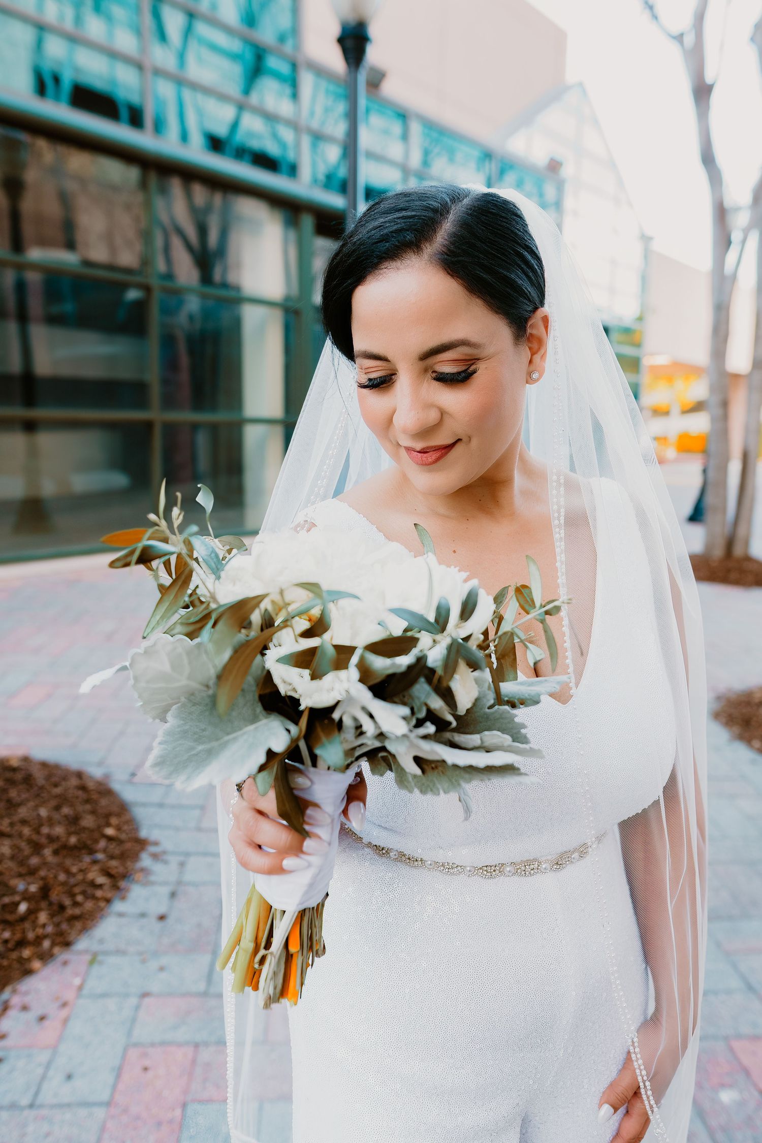 Bride on her wedding day