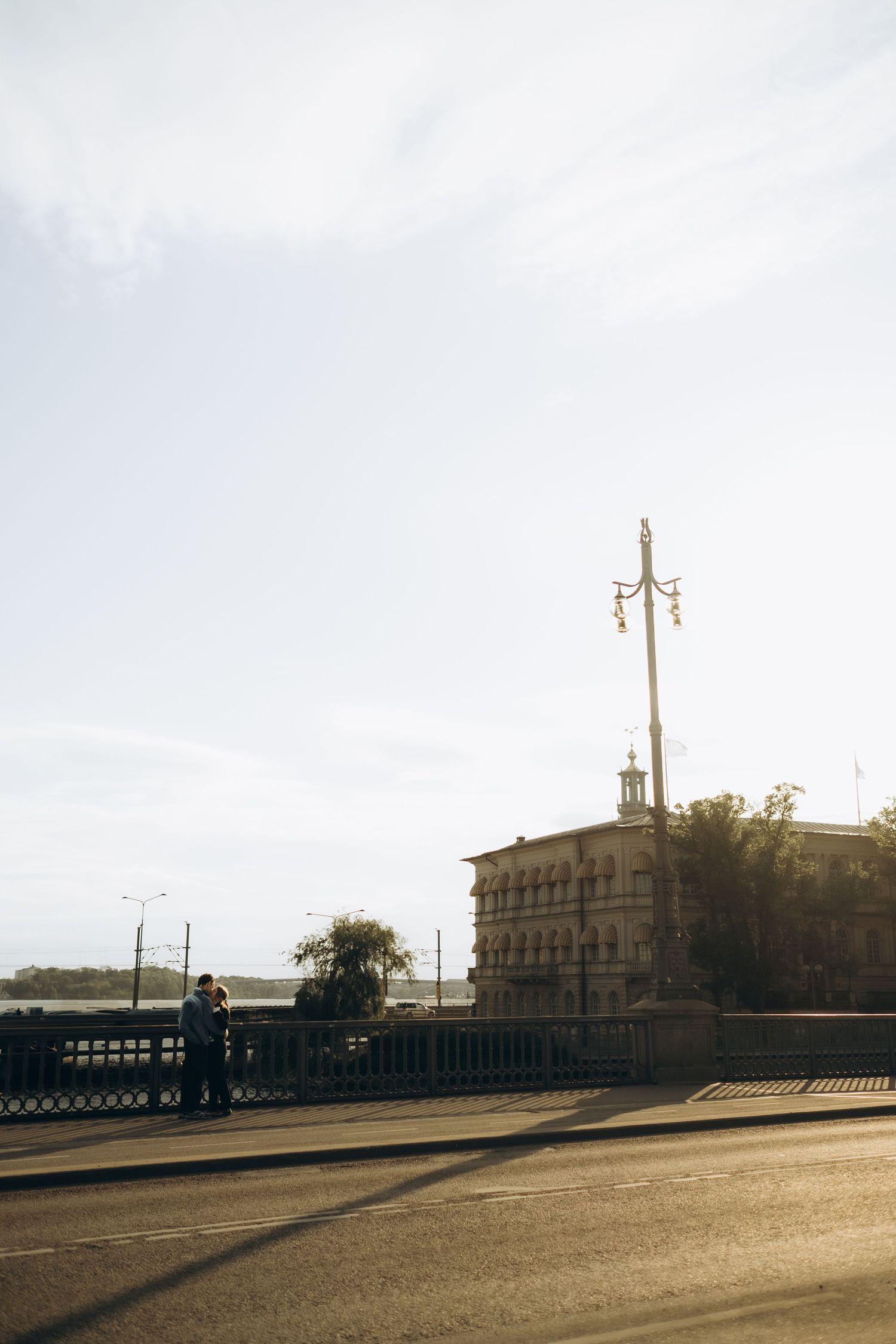 couple getting engaged while being captured by surprise proposal photographer in Stockholm