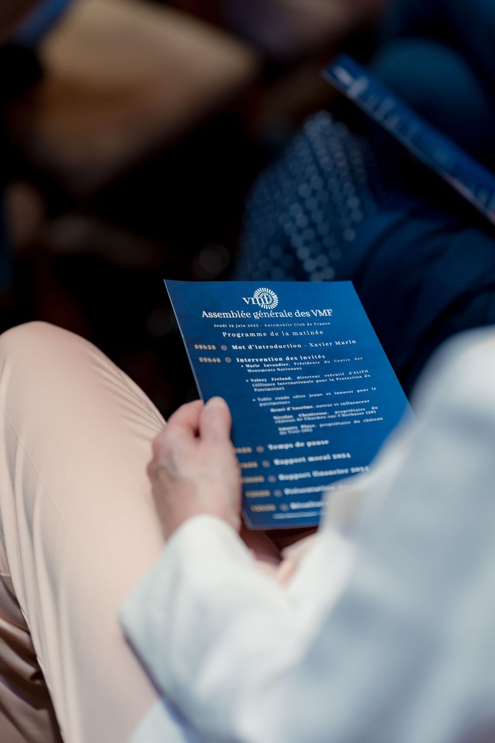 Détail du programme d'une assemblée générale