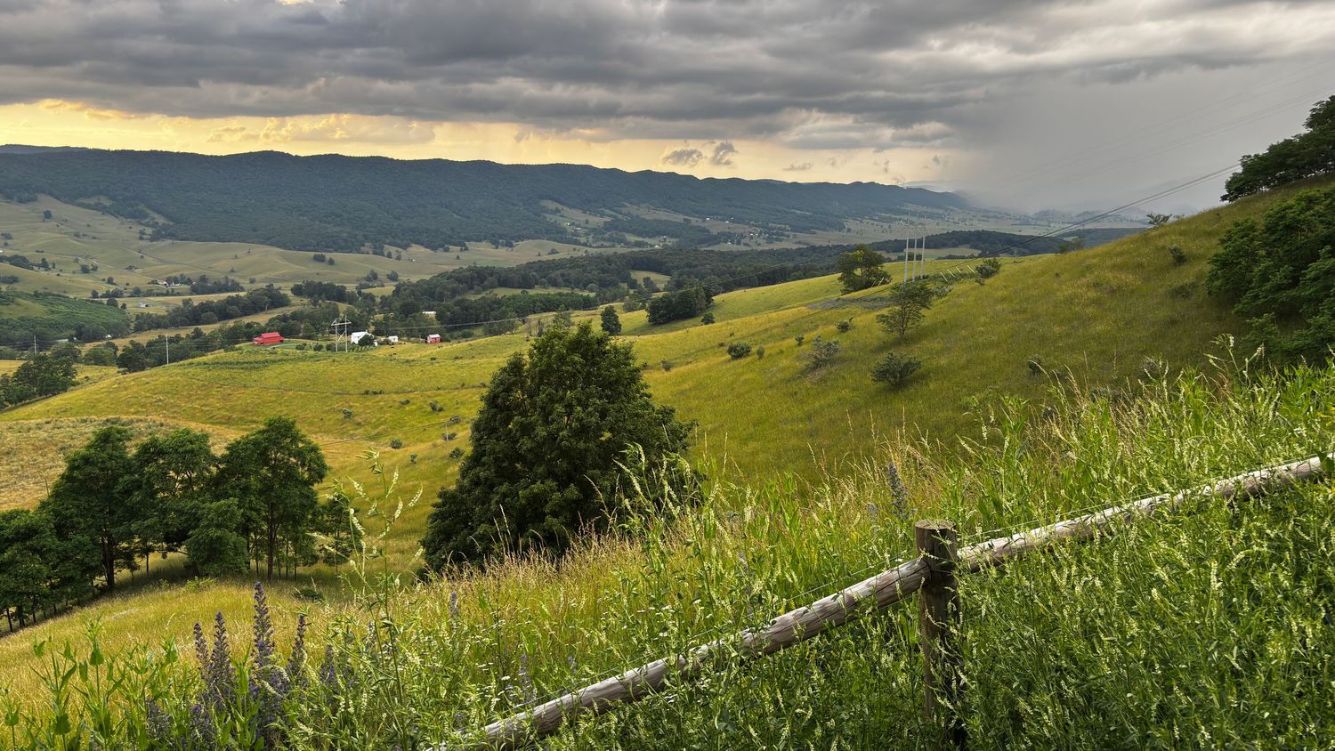 Blue Grass Valley western Virginia