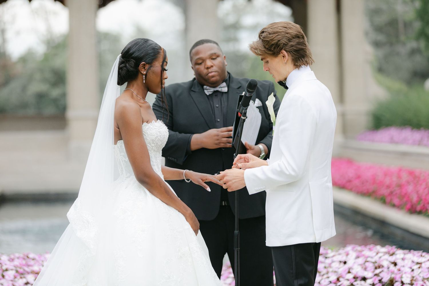 The Armour House Wedding in Lake Forest, IL - Ceremony Vows and Ring Exchange