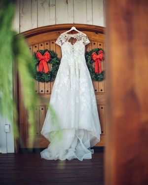 Wedding Dress Detail Photo taken at White Chapel Farm and Venue in Hillsville, VA.