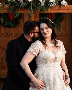 Bride and Groom Wedding Portrait taken at White Chapel Farm and Venue in Hillsville, VA.