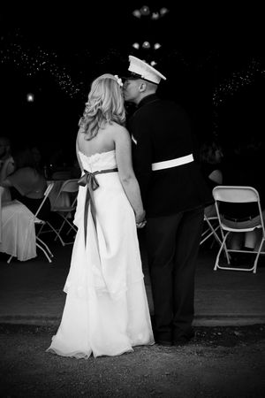 Bride & Groom Black and White Wedding Portrait taken at Pleasant Hill Flower Farm in Max Meadows, Va.