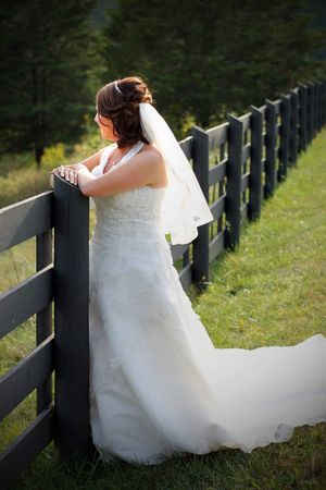 Bridal Portrait taken at Selah Springs in Riner, VA.