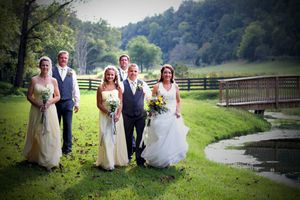 Bridal Party Wedding Portrait taken at Selah Springs in Riner, Va.
