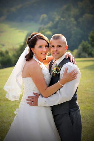 Bride & Groom Wedding Portrait taken at Selah Springs in Riner, Va.