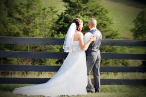 Bride & Groom Wedding Portrait taken at Selah Springs in Riner, Va.