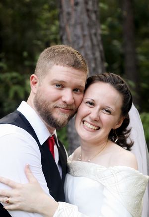 Bride & Groom Portrait taken in North Carolina.