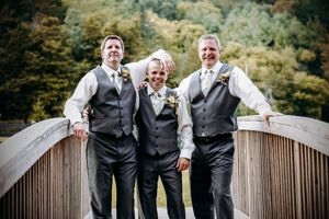 Groomsmen Photo taken at Selah Springs in Riner, Va.