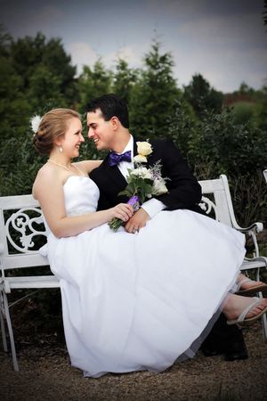 Bride & Groom Portrait taken at Cross Pointe Foursquare Conference in Christiansburg, Va.