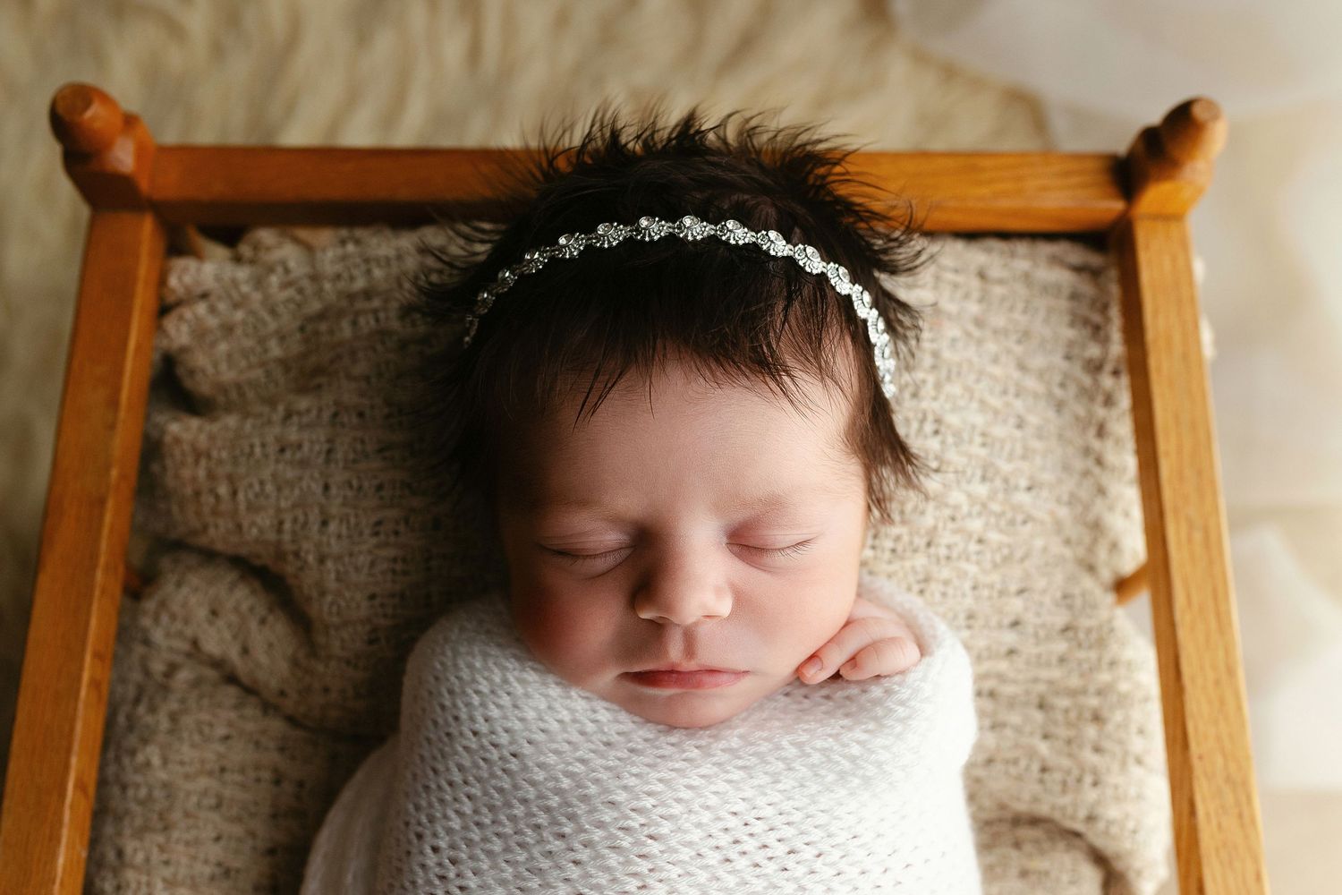 Newborn girl up close. Greenville, SC newborn photographer, Easley, SC newborn photographer, Upstate, SC newborn photographer.