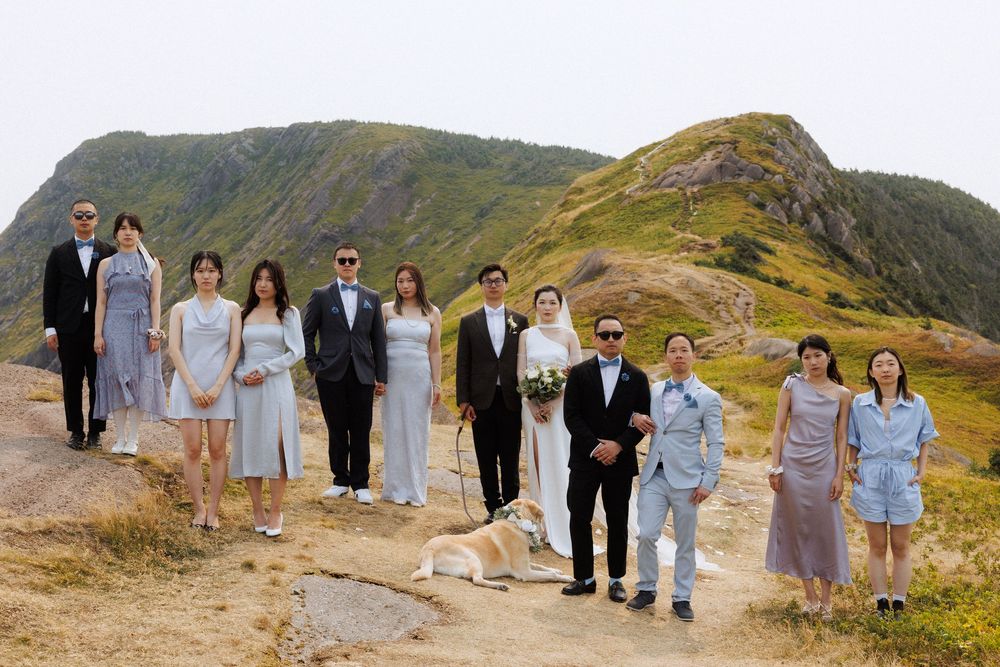 Elopement at Torbay Point captured by Newfoundland documentary style wedding photographer Kaitlyn yvette
