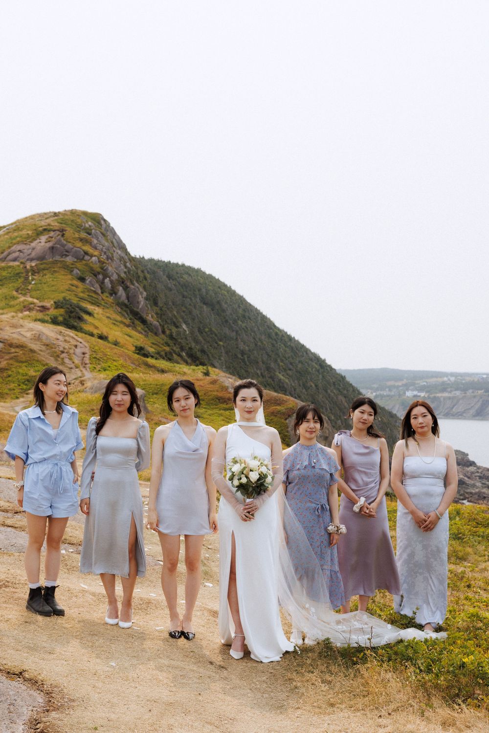 Elopement at Torbay Point captured by Newfoundland documentary style wedding photographer Kaitlyn yvette