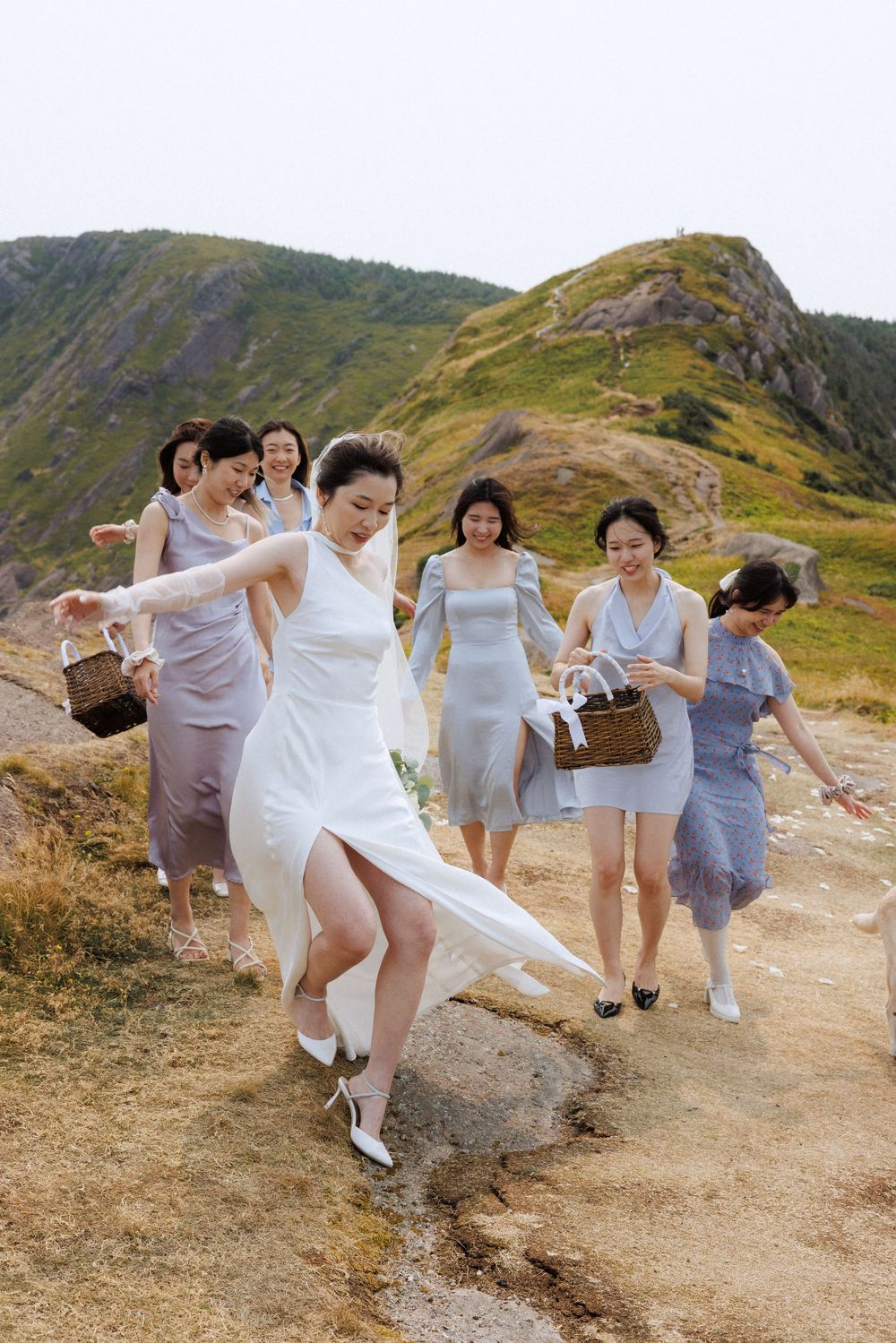 Elopement at Torbay Point captured by Newfoundland documentary style wedding photographer Kaitlyn yvette