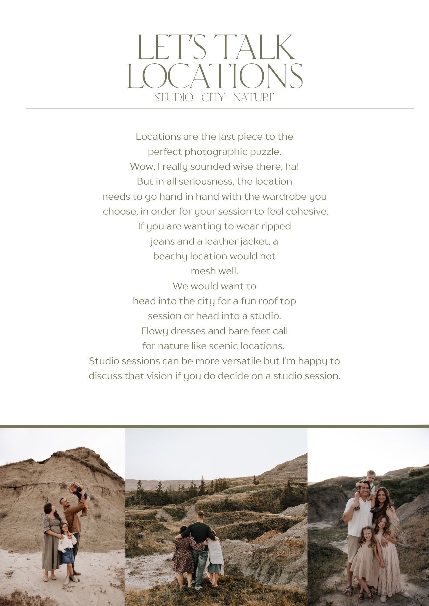 A scenic desert engagement photo session with couples posing against rugged rock formations at sunset.