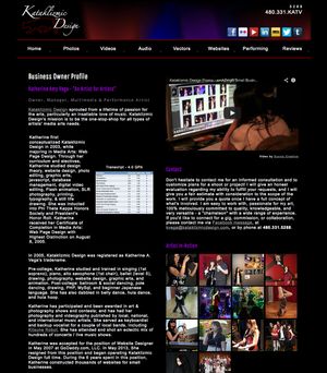 Dark themed photography portfolio website showcasing event and portrait galleries.