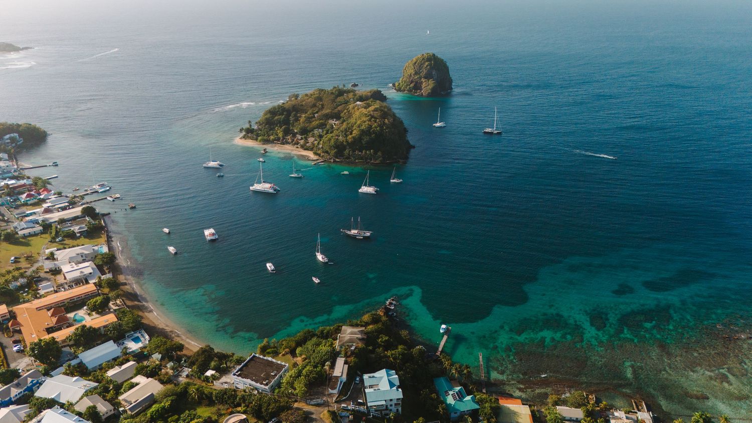 Aerial photo of Saint Vincent and the Grenadines