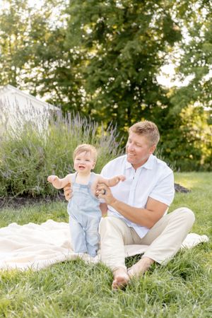 New Jersey Family Photographer - Lavender Field Family Photos in Manalapan, NJ