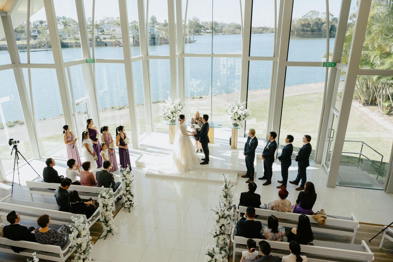 "Pre-wedding shoot at InterContinental Sanctuary Cove's lagoon beach"