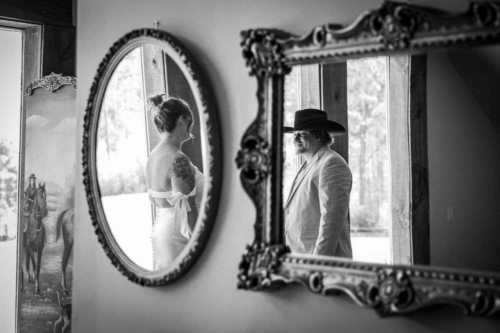Bride and groom elopement photography in georgia