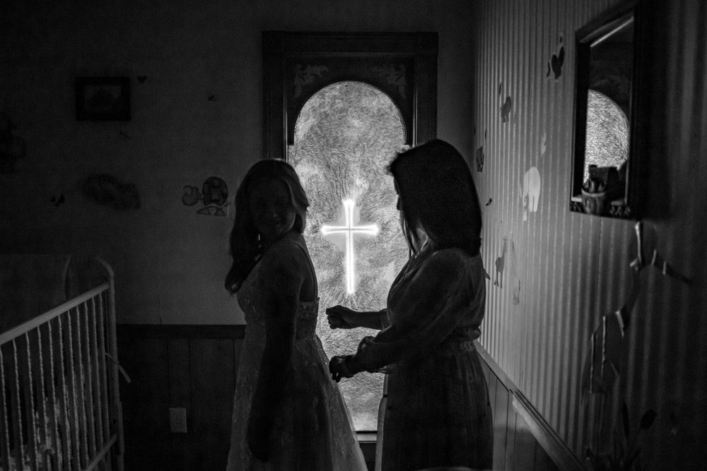 Bride and Mother share special getting ready moment