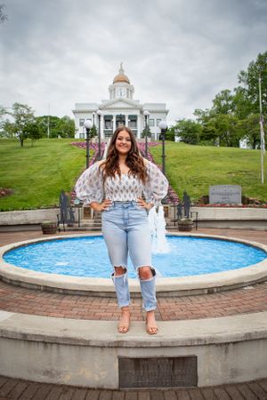 Sylva NC Courthouse senior photos