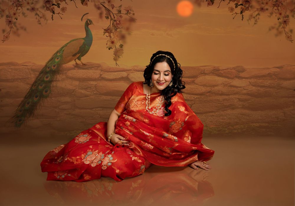 Maternity inIndian traditional outfit - Jasmeet K Photography
