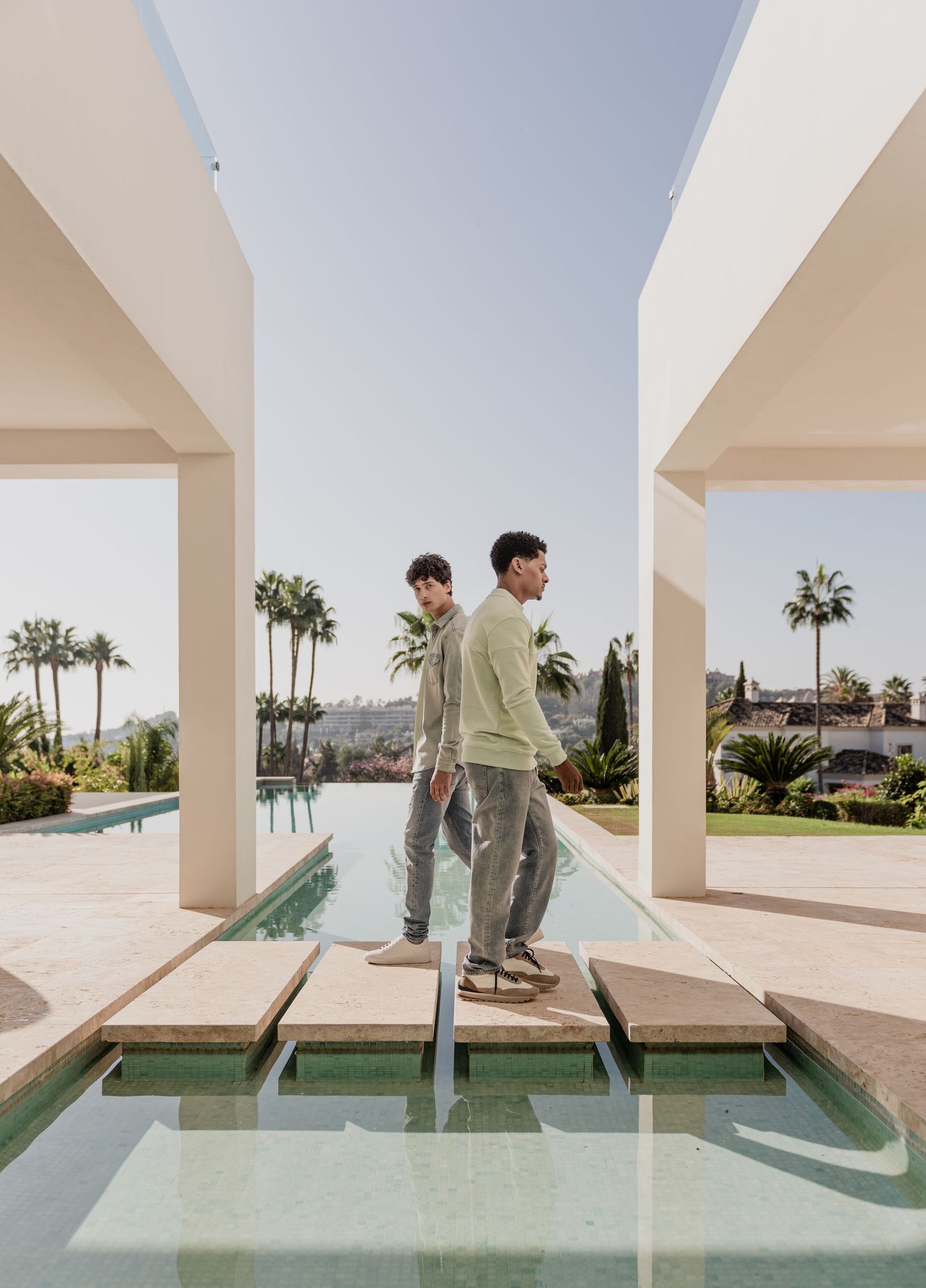 High-fashion photography showcasing elegant designs and styling in Costa del Sol,Marbella, Nerja, Málaga, captured by Robert Centurion.