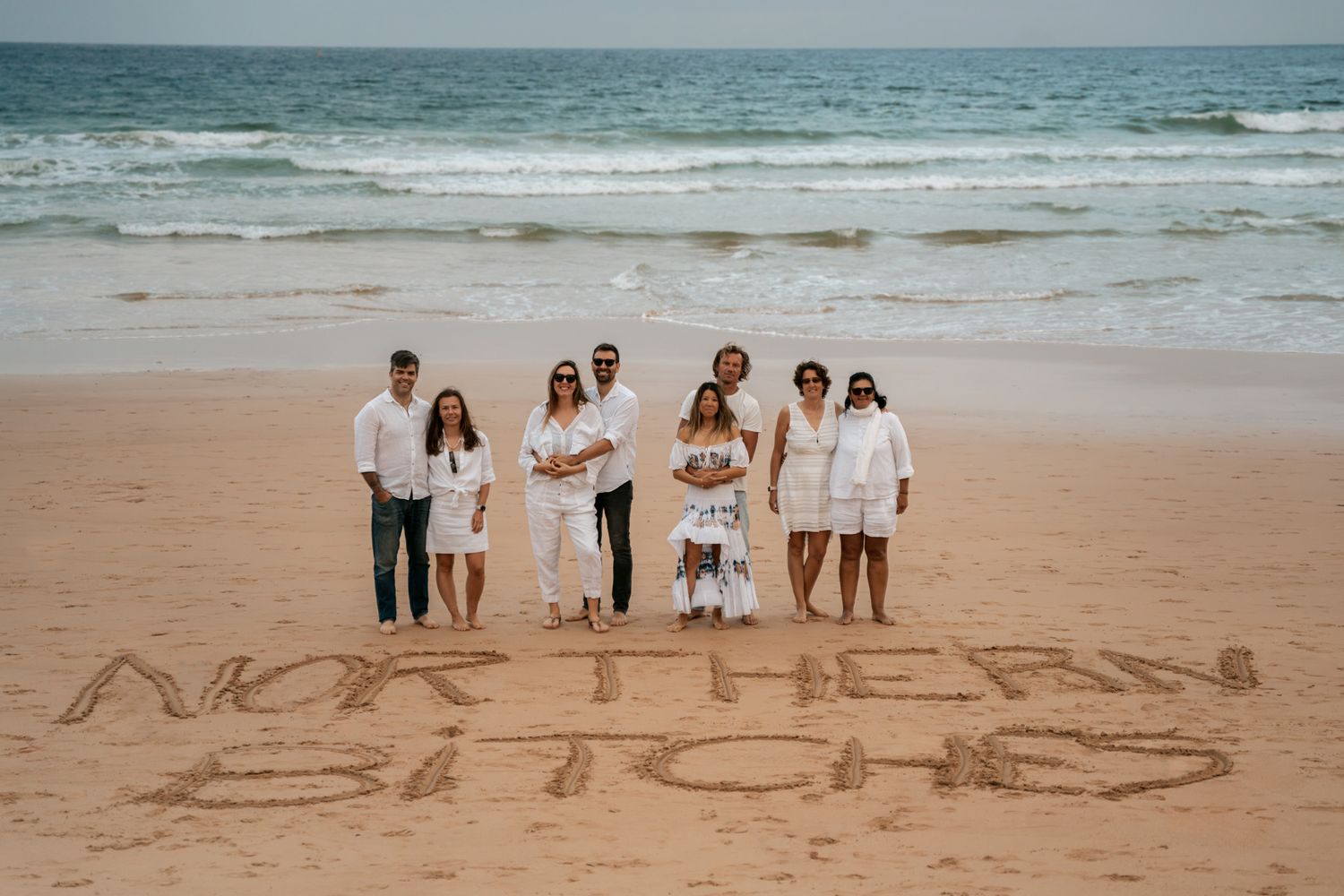 funky friends photoshoot at the Northern beaches Manly taken by a Sydney photographer.