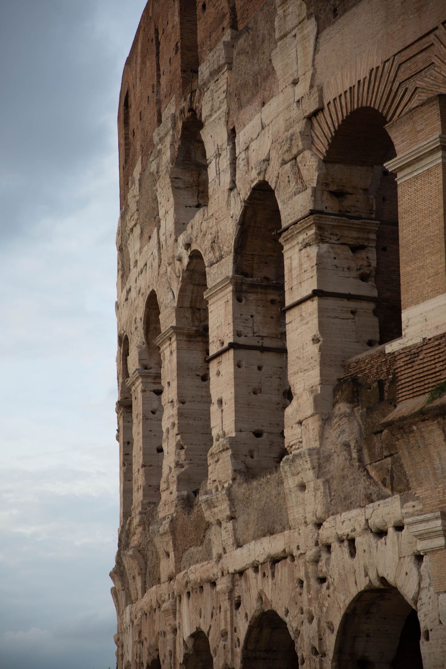 low light Coliseum detail travel photographer destination Rome
