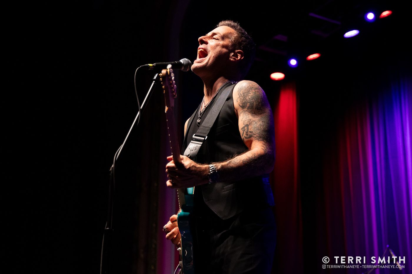 Richie Kotzen - singer and guitarist - performing live at Kenwick Theater in PA, 2025,