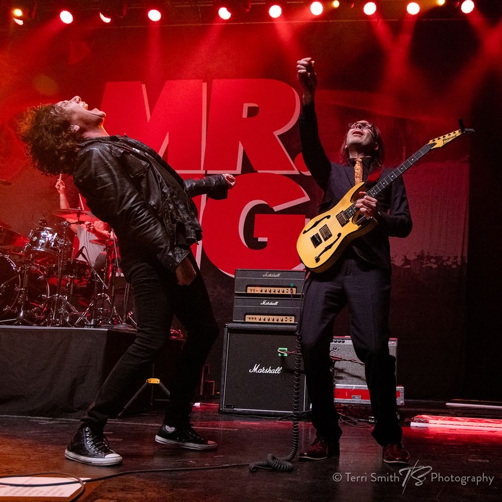 Eric Martin and Paul Gilbert of Mr. Big showing pure Rock 'n' Roll joy