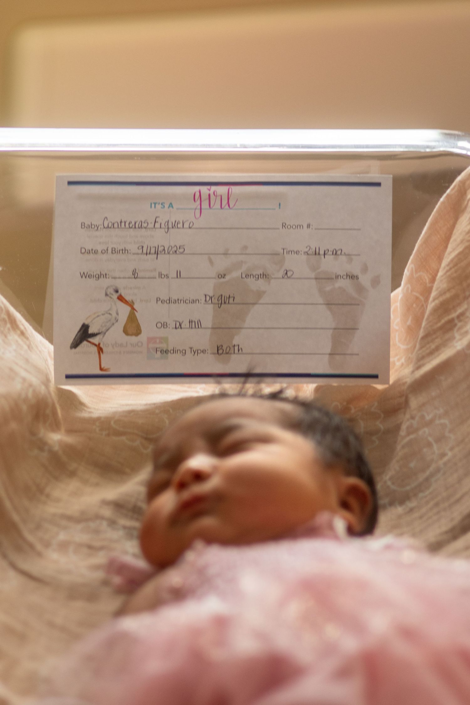 Medical form showing patient details and vital signs on a hospital admission document.