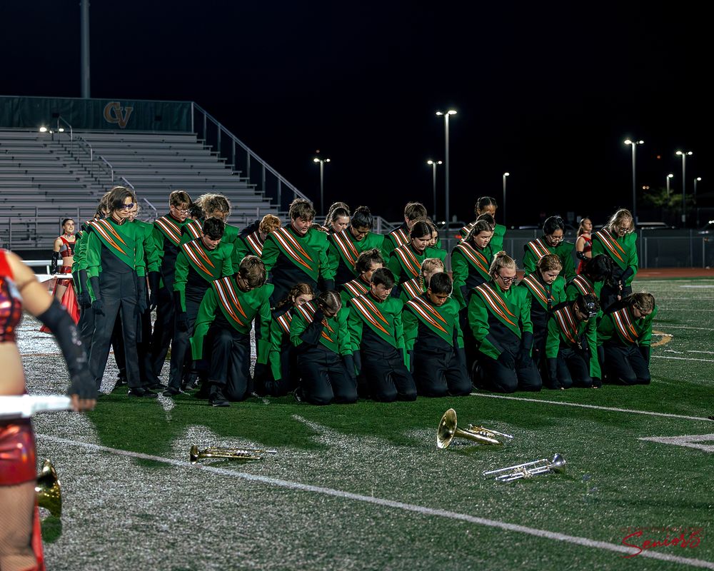 Phoenix AZMBA Marching Band Pictures senior BANNERS Anjeanette Photography High School AZ halftime performance photos