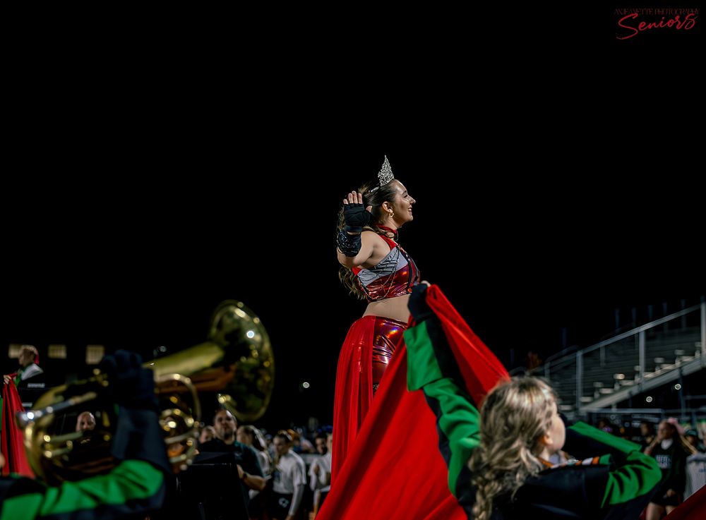Phoenix AZMBA Marching Band Pictures senior BANNERS Anjeanette Photography High School AZ halftime performance photos