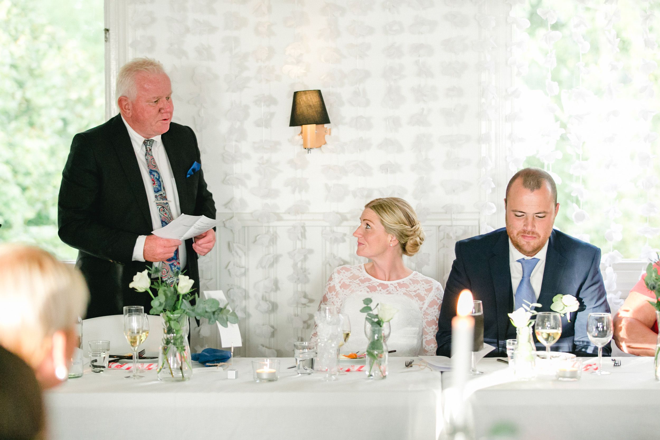 Bröllop i Västerås mellan Carolin och Johan. Steam Hotel. Rytterne kyrka och lilla Rytterne kyrkoruin. Fest på Tidö-Lindö utanför Västerås.