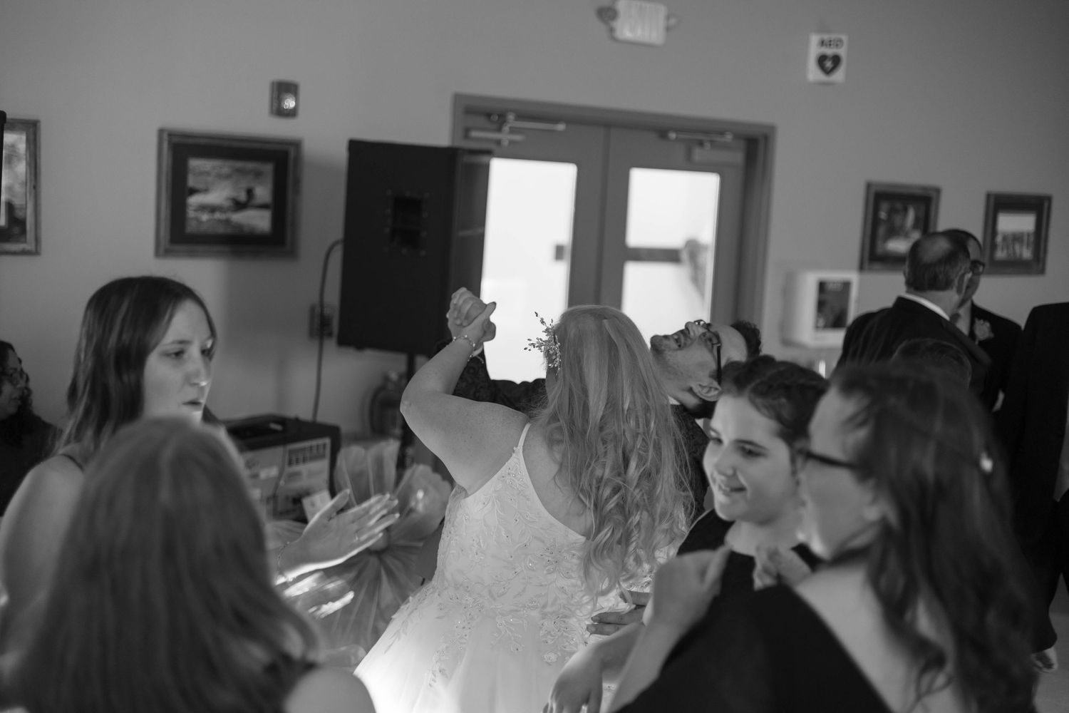 Wedding party dance photos in Chatham, Illinois