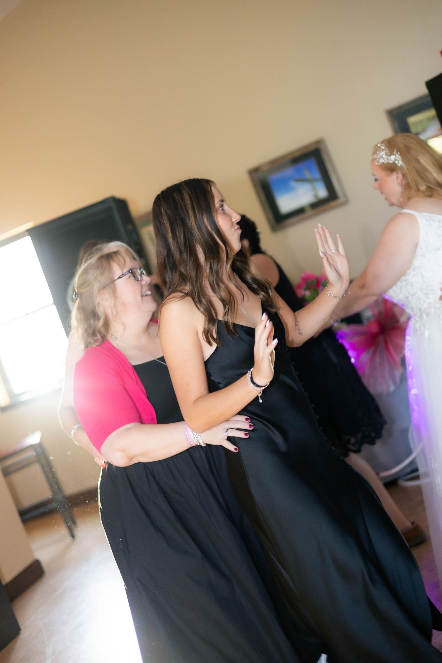 Wedding party dance photos in Chatham, Illinois