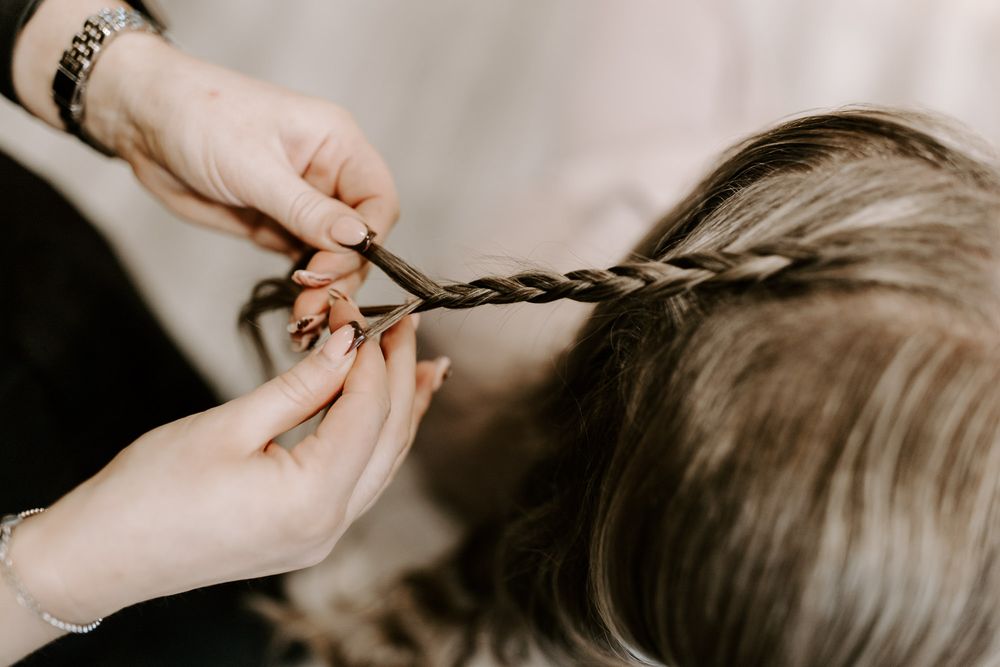 brides hair