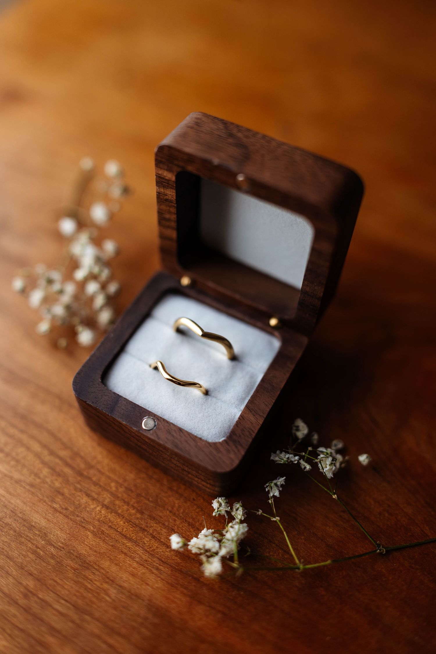 Handmade gold rings for two brides at The Hope Street Hotel, Liverpool wedding captured by LGBTQ+ Lynette Matthews Photography