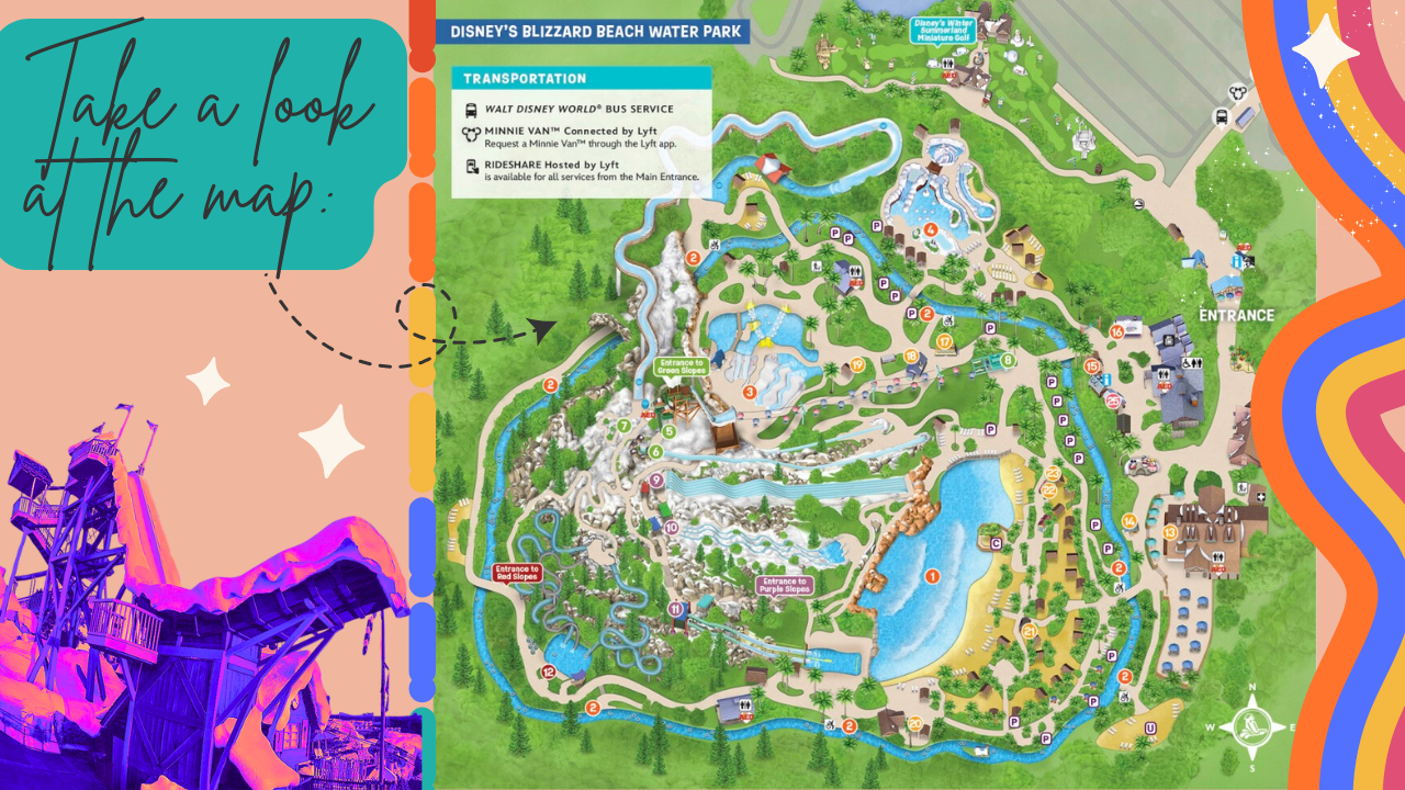A pastel-colored map pattern with rainbow borders and star decorations features various geographic elements and paths.