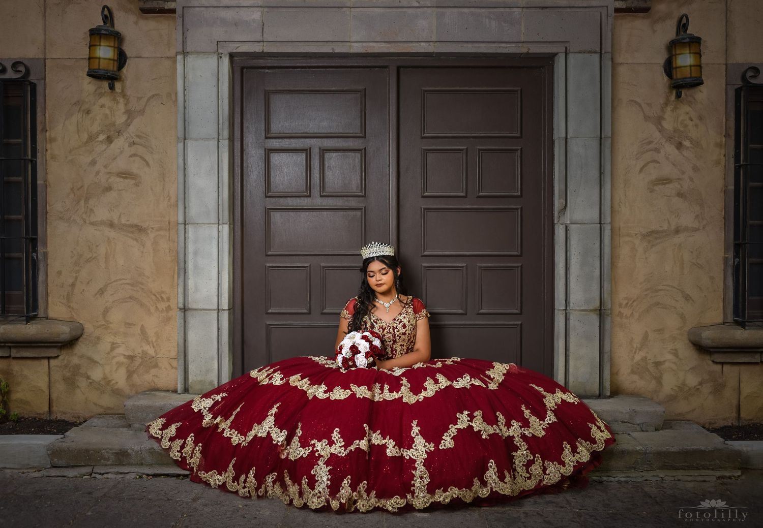 Modern quince photoshoot location in Dallas Texas for stylish quince portraits