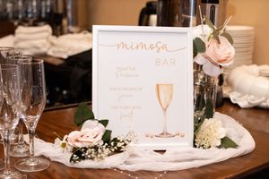 mimosa bar at boca raton florida bridal shower