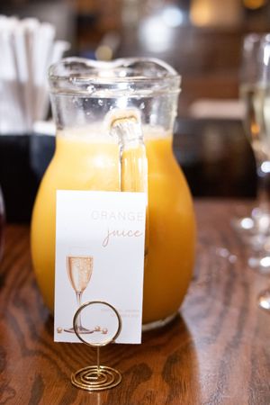 orange juice on countertop bridal shower boca raton