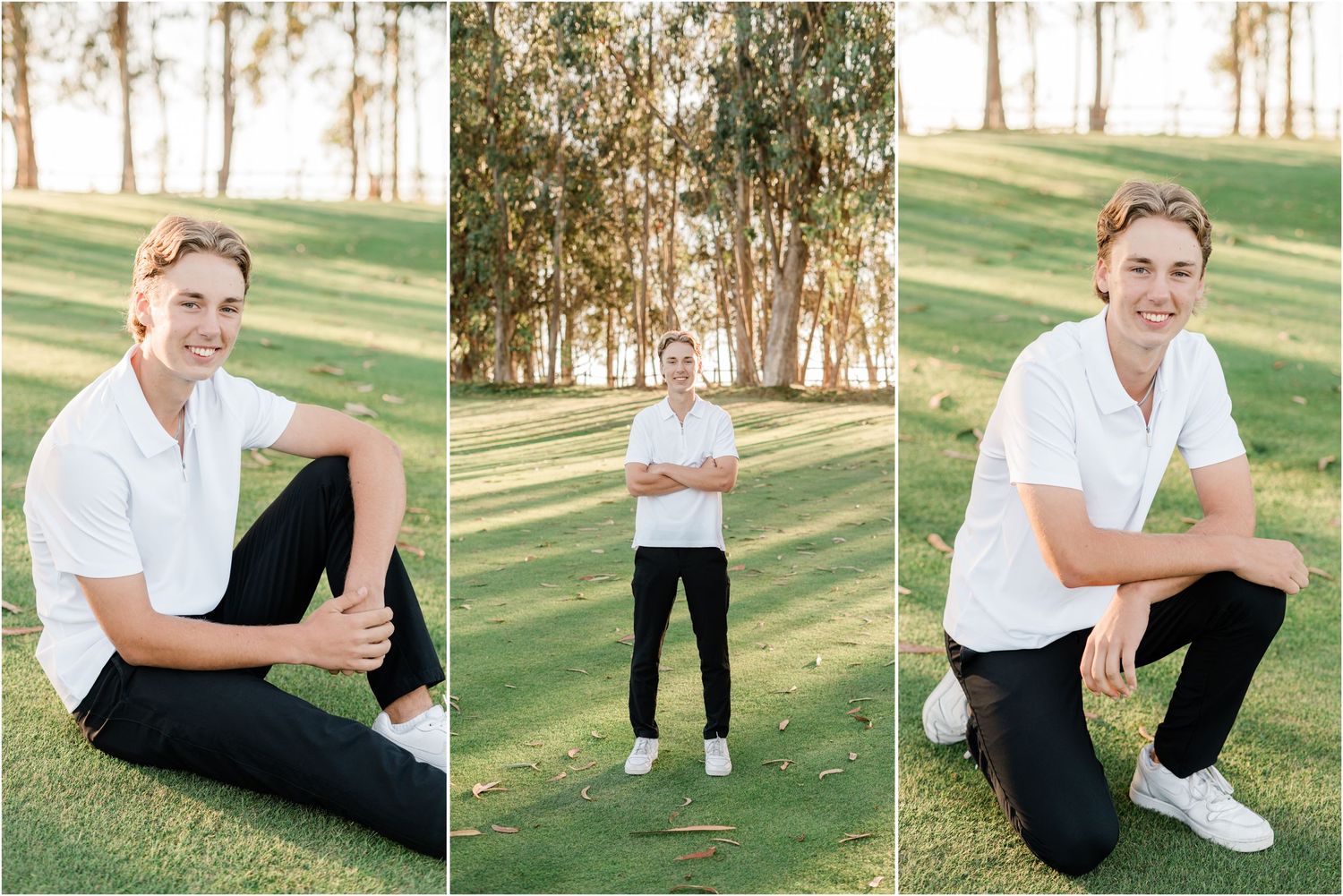 senior photos on golf course for slo high senior. san luis obispo senior photographer | arroyo grande senior photographer | senior photos