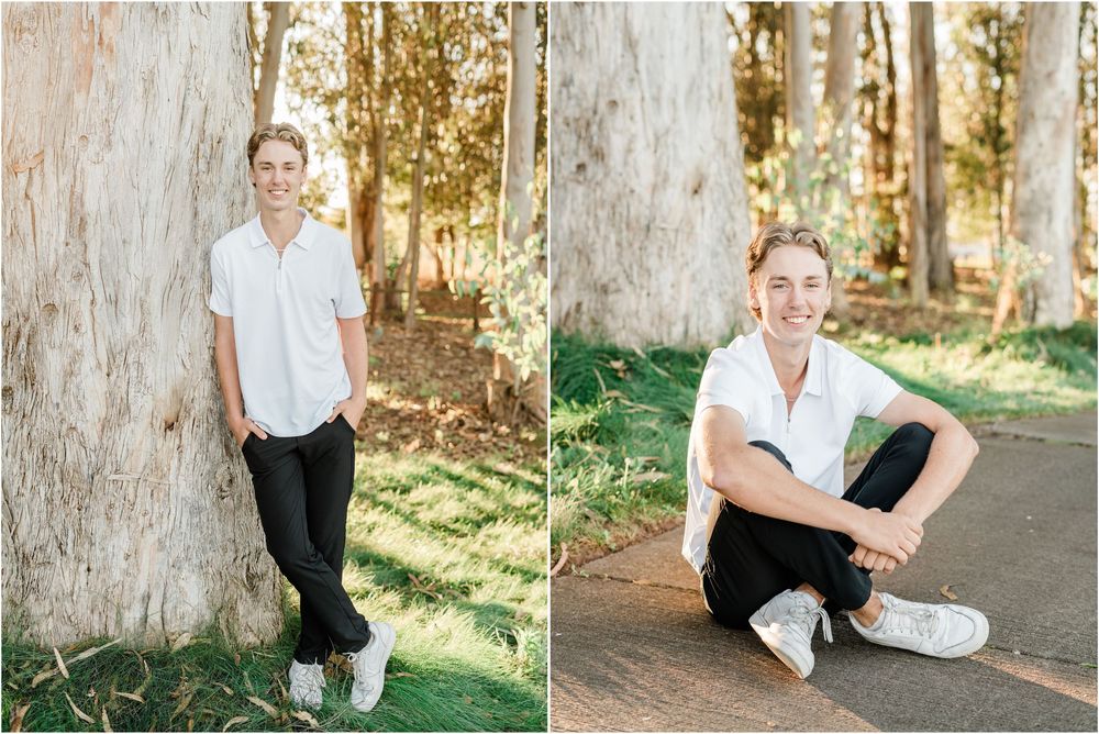 slo high senior portraits | senior portrait photographer | slo high senior golf | central coast senior photographer | senior guy photos