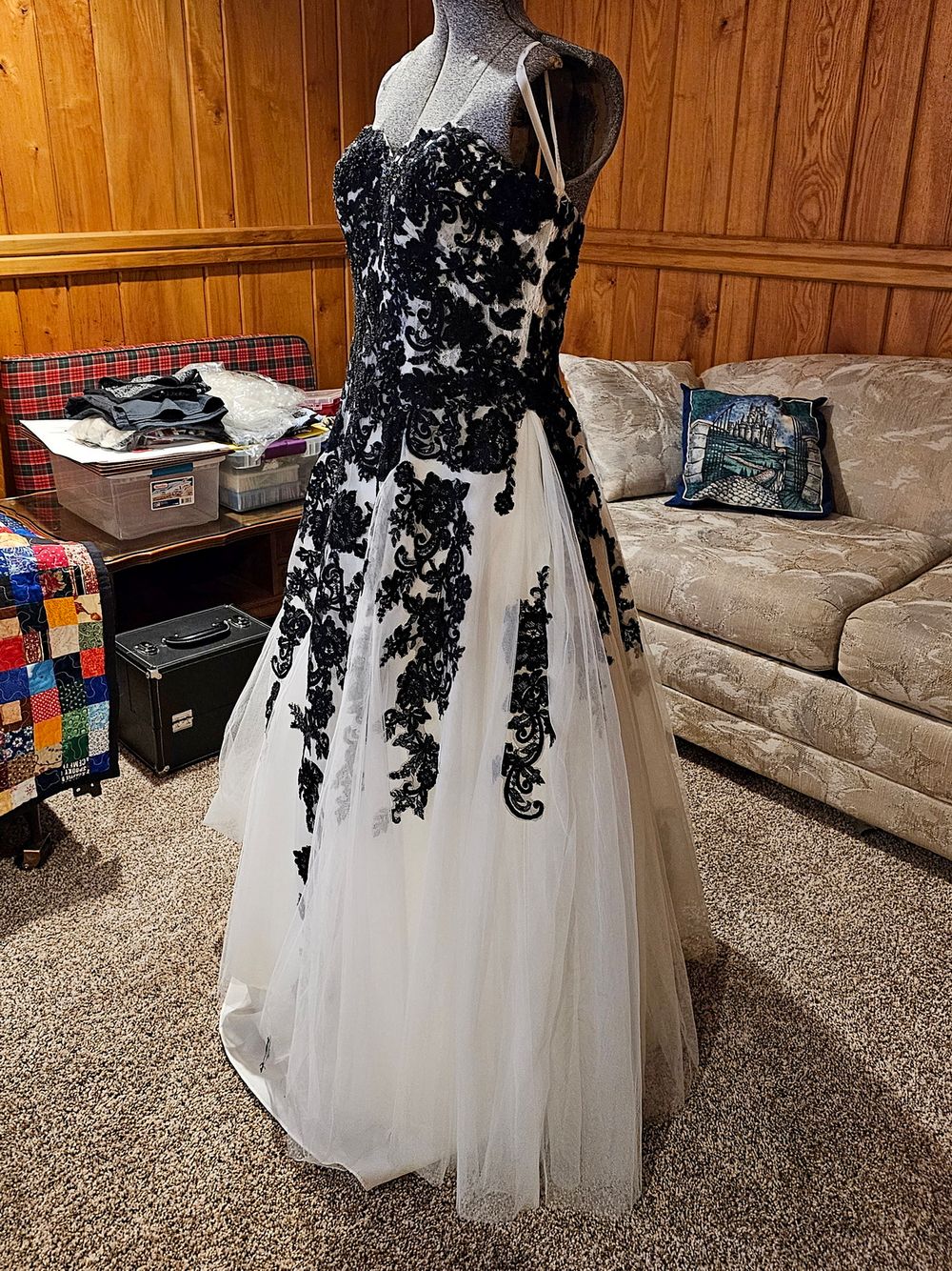 wedding dress finished